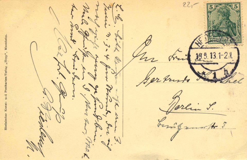 Heidelberg, Baden-Württemberg - Neuenheim (back) (Zeno Ansichtskarten)