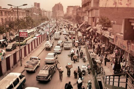 Egypt traffic traffic jam photo