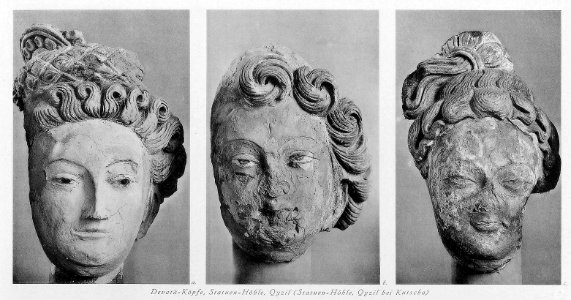 Heads from the Cave of the Statues, Kizil