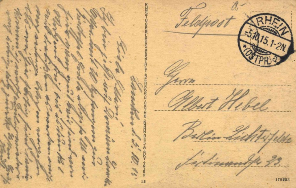 Heilsberg, Ostpreußen - Lange Straße (back) (Zeno Ansichtskarten)