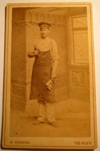 Heinerle seinem Lieben Wotscheke zur freundlichen Erinnerung, CDV von W. Hornung, 1882