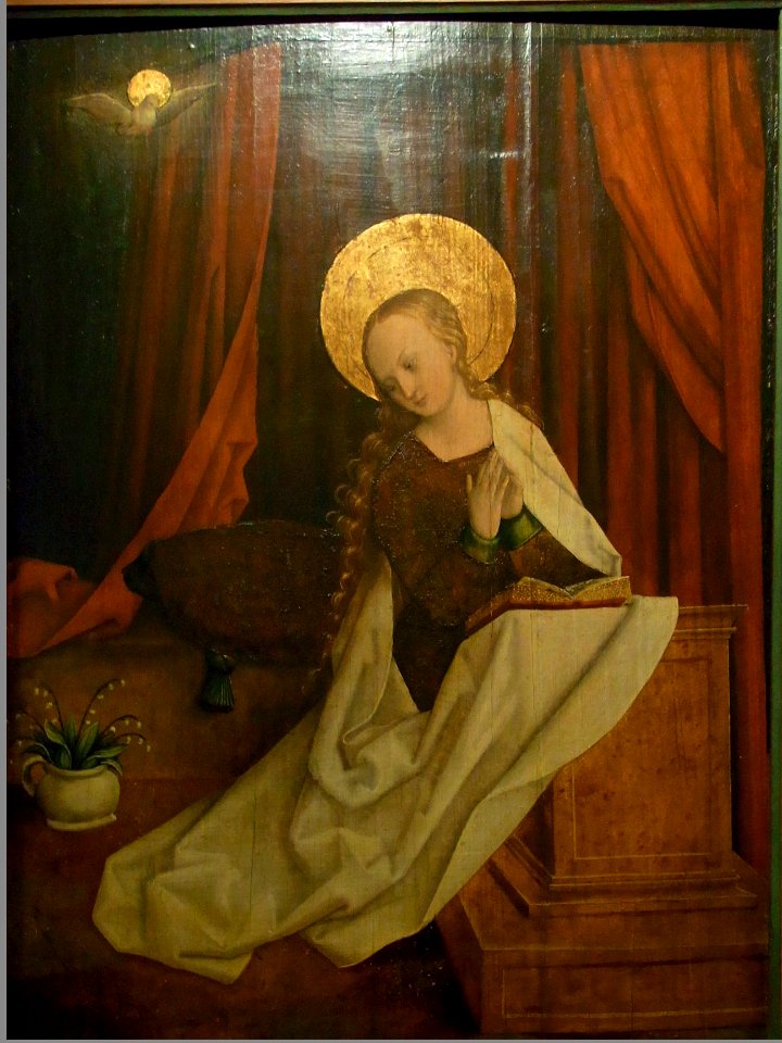 Hechingen Hohenzollerisches Landesmuseum spätgotischer Altar Verkünigung Maria17634