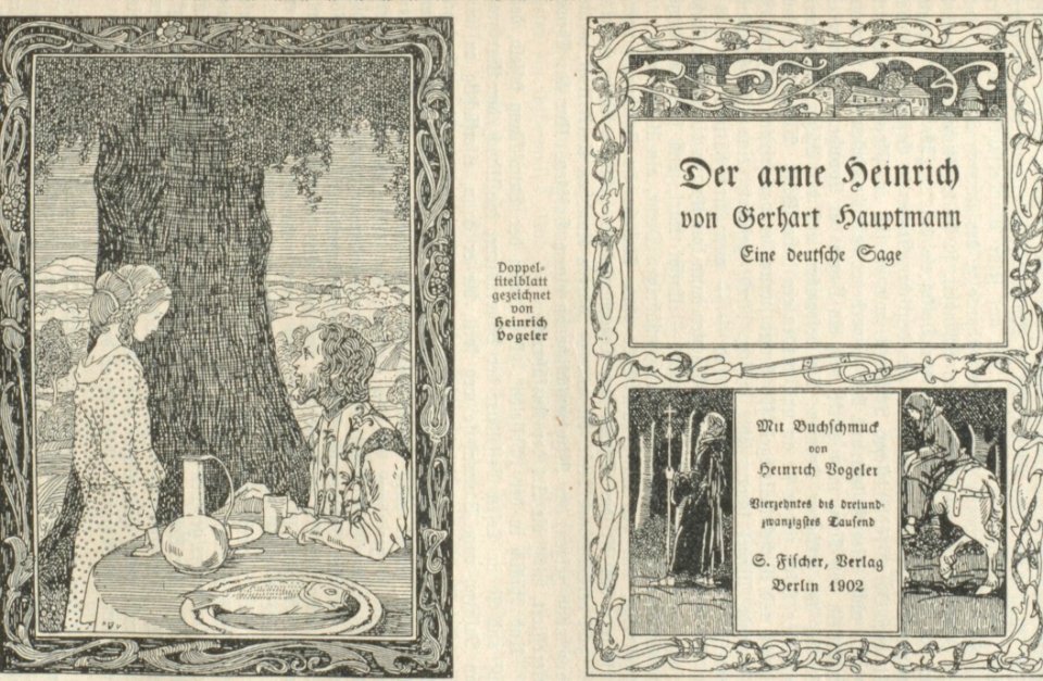 Heinrich Vogeler Gerhart Hauptmann Der arme Heinrich 1902
