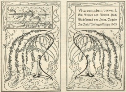 Heinrich Vogeler Ricarda Huch Vita somnium breve 1903