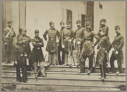 Heintzelman, Gen. S. P. and staff, U.S.A., at Arlington, Va LCCN2013647705