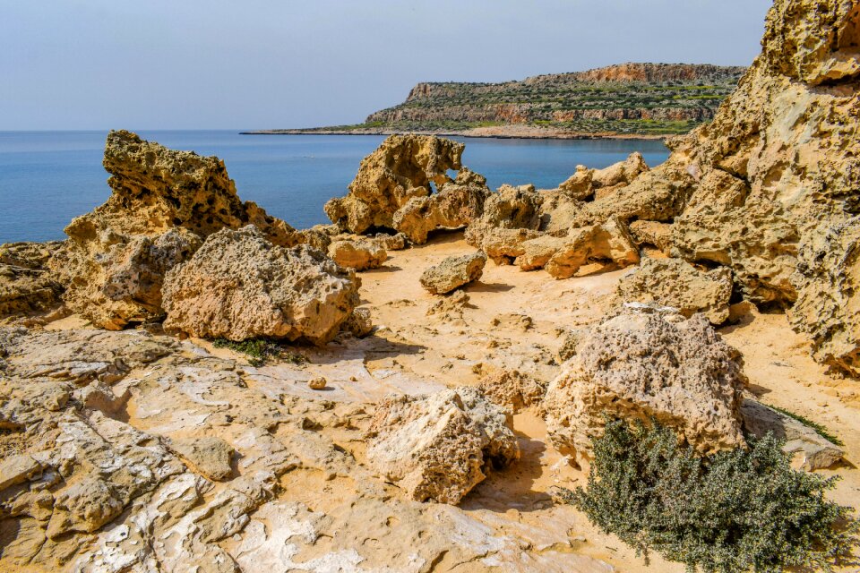 Landscape rocky coast formation