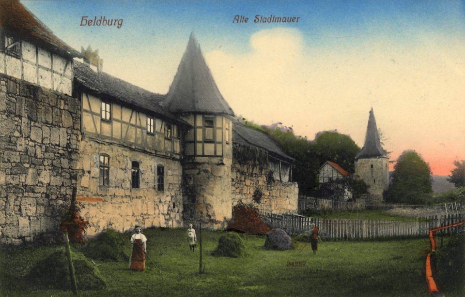 Heldburg, Thüringen - Alte Stadtmauer (Zeno Ansichtskarten)