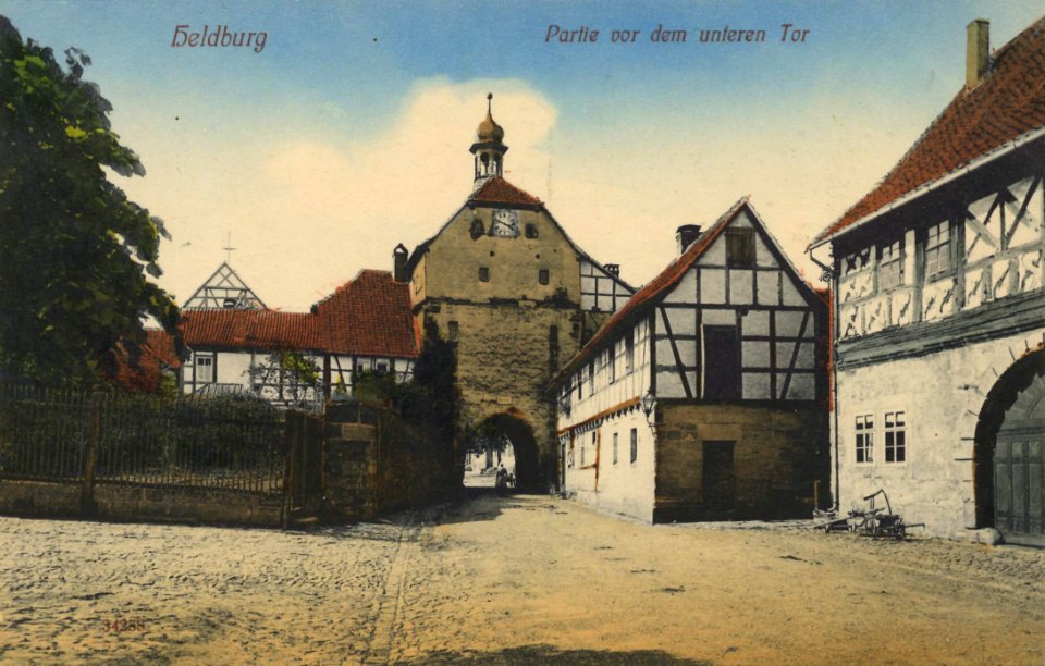 Heldburg, Thüringen - Unteres Tor (Zeno Ansichtskarten)