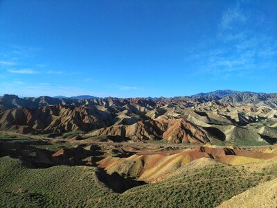 Zhangye colorful danxia danxia landform photo