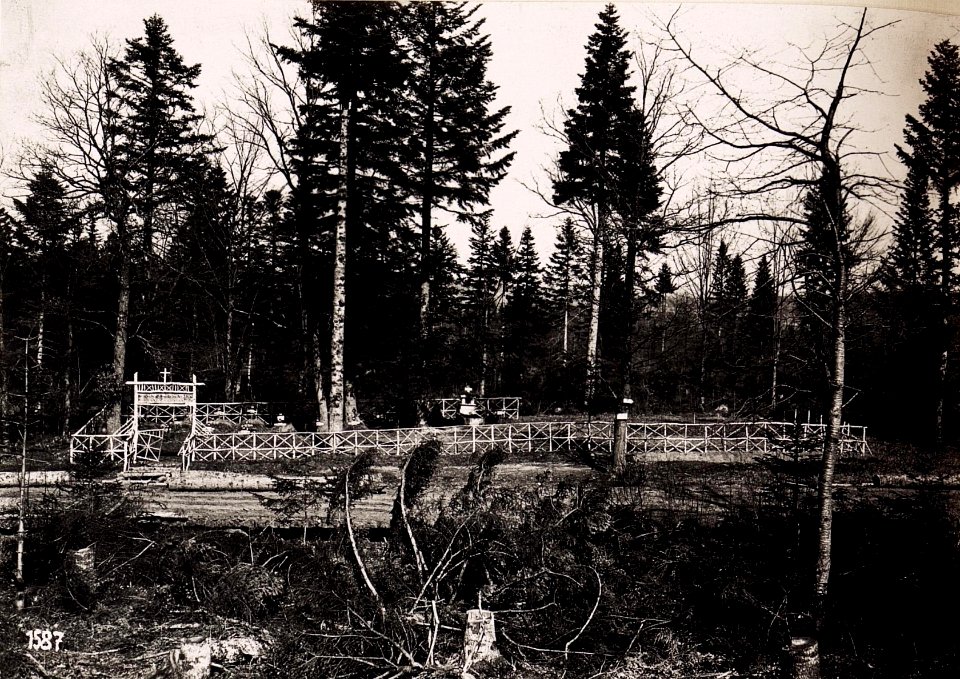 Heldenfriedhof Lir.52.bei Rybow. (28-III.1918.) (BildID 15714113)