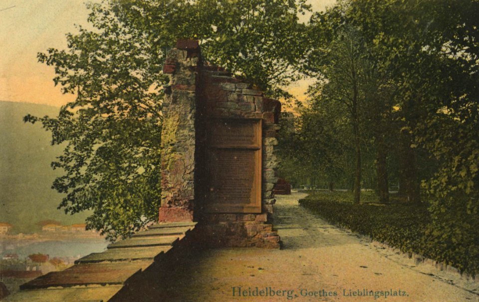 Heidelberg, Baden-Württemberg - Goethes Lieblingsplatz (Zeno Ansichtskarten)