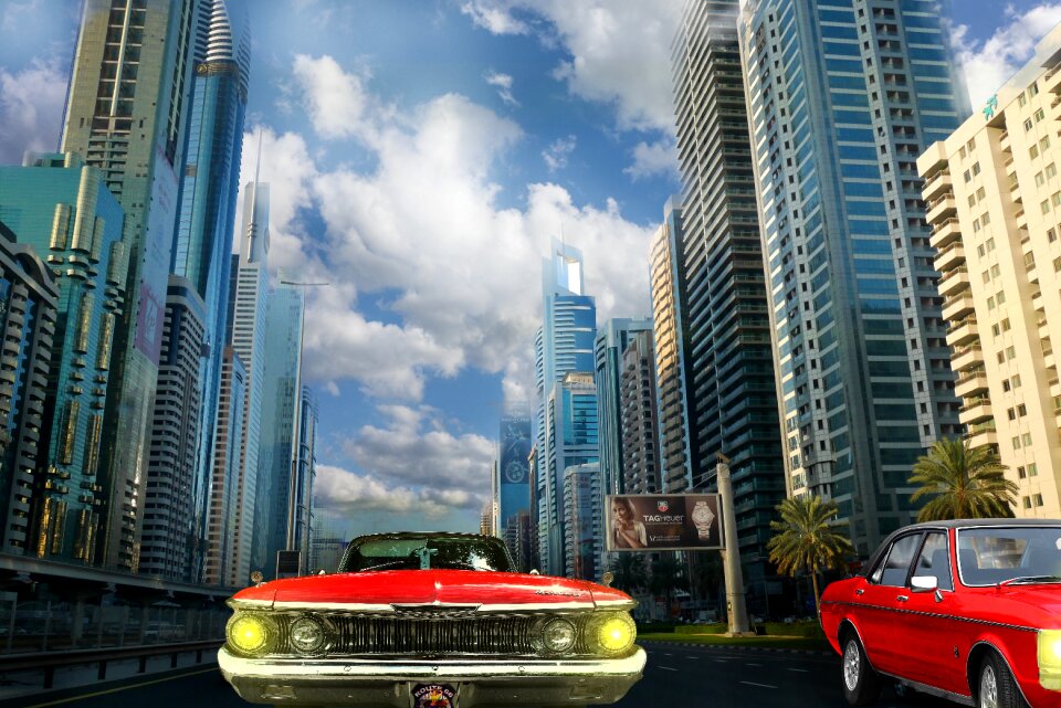 Architecture skyscrapers building