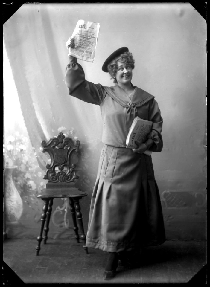 Helfrid Lambert in Kalle Munter at Södra teatern 1906 - SMV - GL008