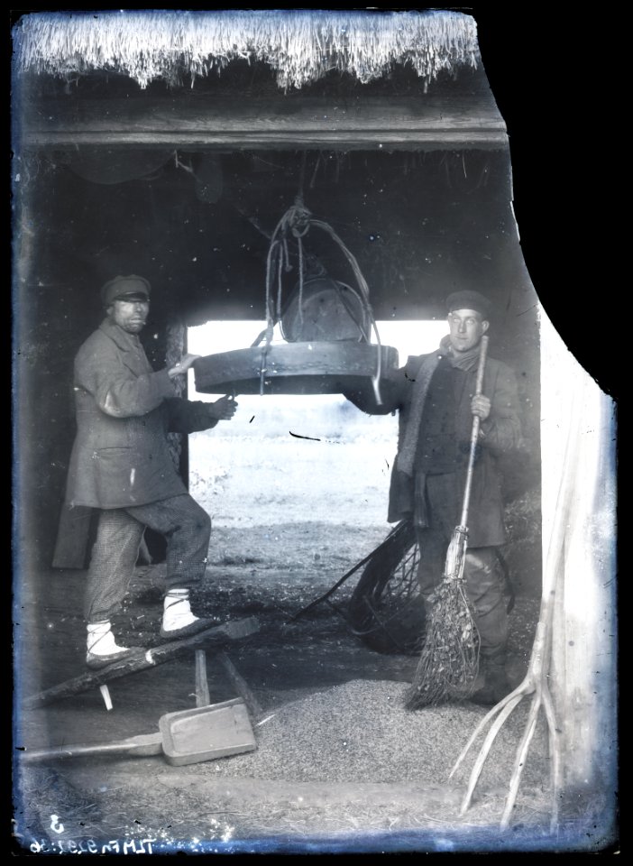 Heinrich Tiidermann - Talutööd. Kaks meest vilja tuulamas