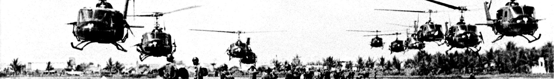 Helicopters near Saigon banner