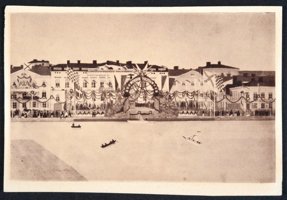 Helsinki 1863, Pohjoisesplanadi Kauppatori - G29675 - hkm.HKMS000005-km003ild