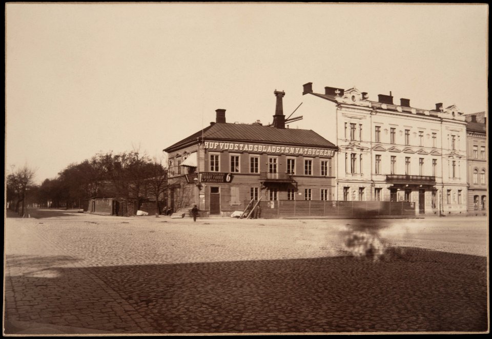 Helsinki 1889, Mannerheimintie 2. Bulevardi 1, 3. Erottaja. - G16075 (hkm.HKMS000005-km0000m7w4)