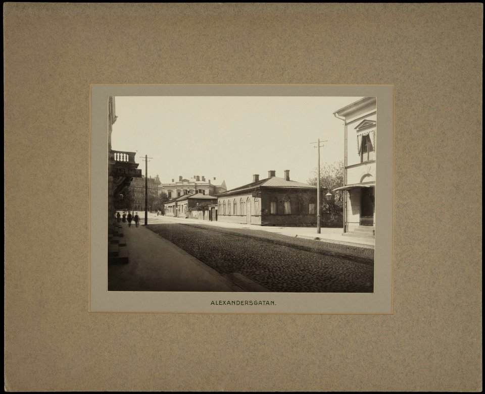 Helsinki 1895, Aleksanterinkatu 19, 21, 23. Keskuskatu 4. - G16267 - hkm.HKMS000005-km0000ma09