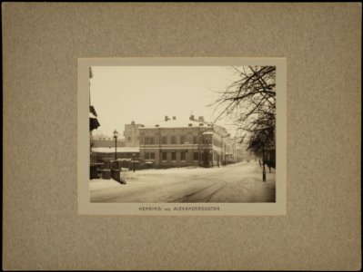 Helsinki 1895, Mannerheimintie 1, 3. Aleksanterinkatu 52, 54. Kolmensepänaukio. - G16246 - hkm.HKMS000005-km0000m9r8