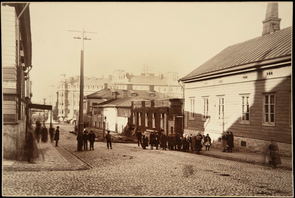 Helsinki 1897, Kasarmikatu 23, 25, 27, 44. Kluuvikatu 1. Pohjoisesplanadi 27. Kluuvikatu 1. - G16067 (hkm.HKMS000005-km0000m7uc)