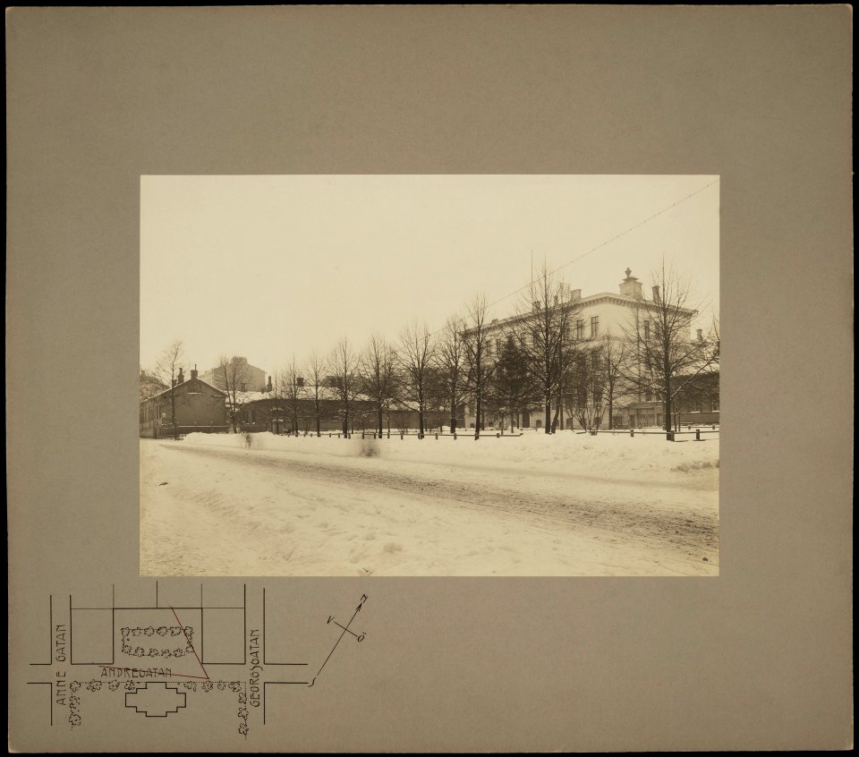 Helsinki 1901, Lönnrotin puistikko 3, 5. Lönnrotinkatu 6, 7. - G16177 - hkm.HKMS000005-km0000m8tz
