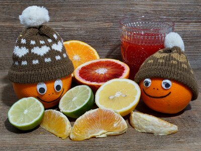 Citrus fruit half tropical