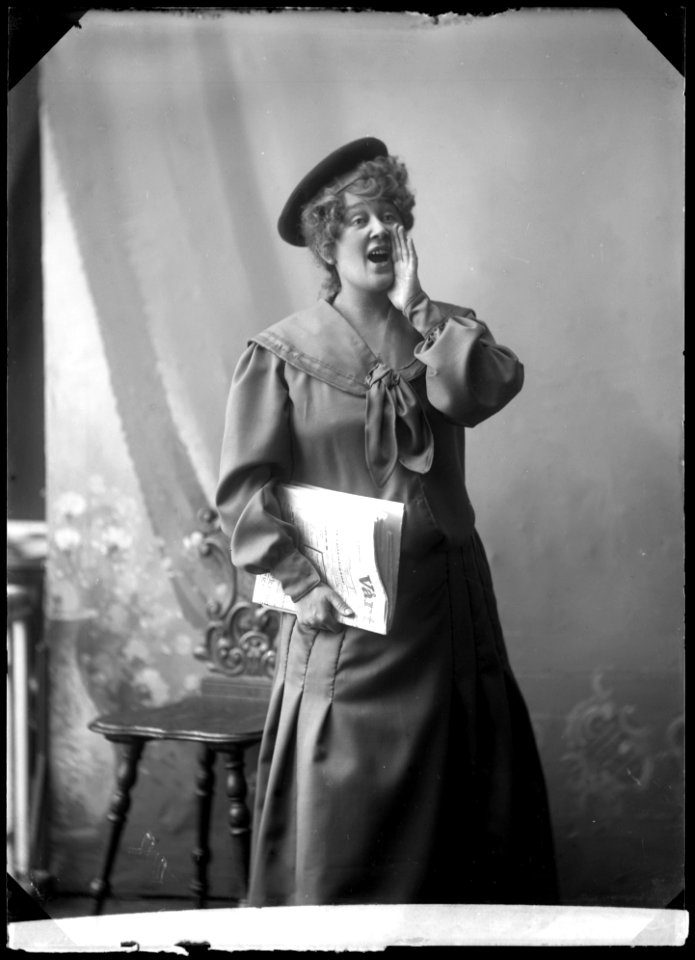 Helfrid Lambert in Kalle Munter at Södra teatern 1906 - SMV - GL009