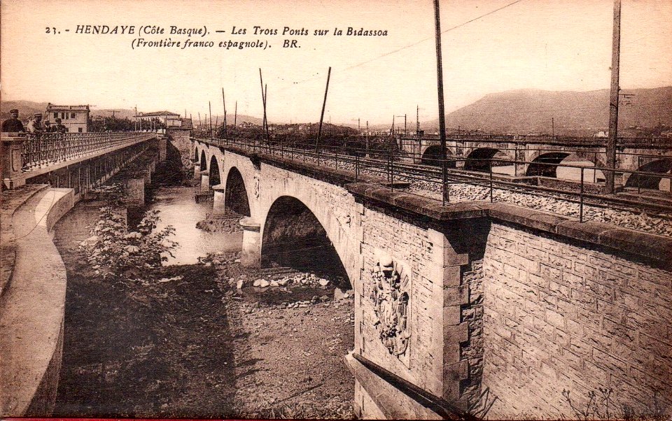 Hendaye - les trois ponts (Bloc Frères)
