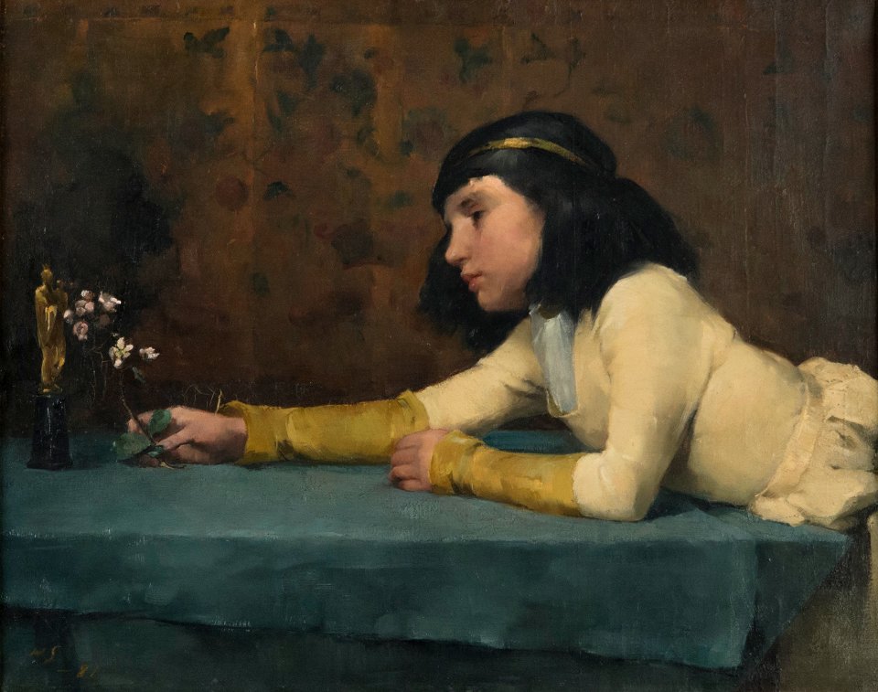 Helene Schjerfbeck - Girl with a Madonna