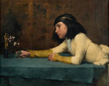Helene Schjerfbeck - Girl with a Madonna