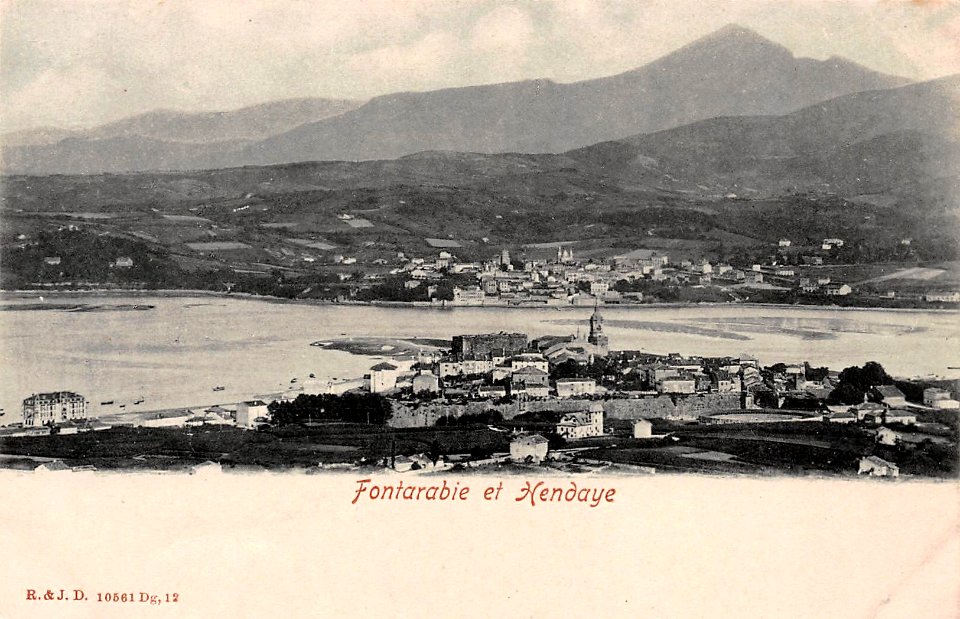 Hendaye - vue sur Fontarabie et Hendaye