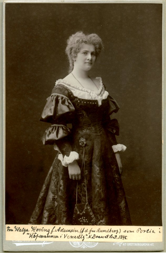 Helga Hoving, rollporträtt - SMV - H4 114