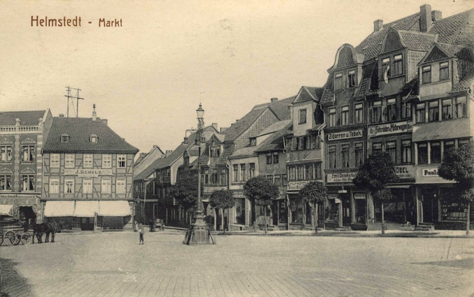 Helmstedt, Niedersachsen - Marktplatz (Zeno Ansichtskarten)