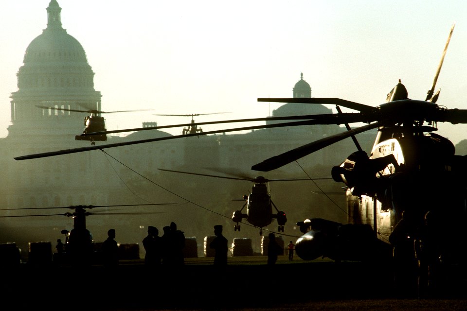 Helicopters on the Mall 1991