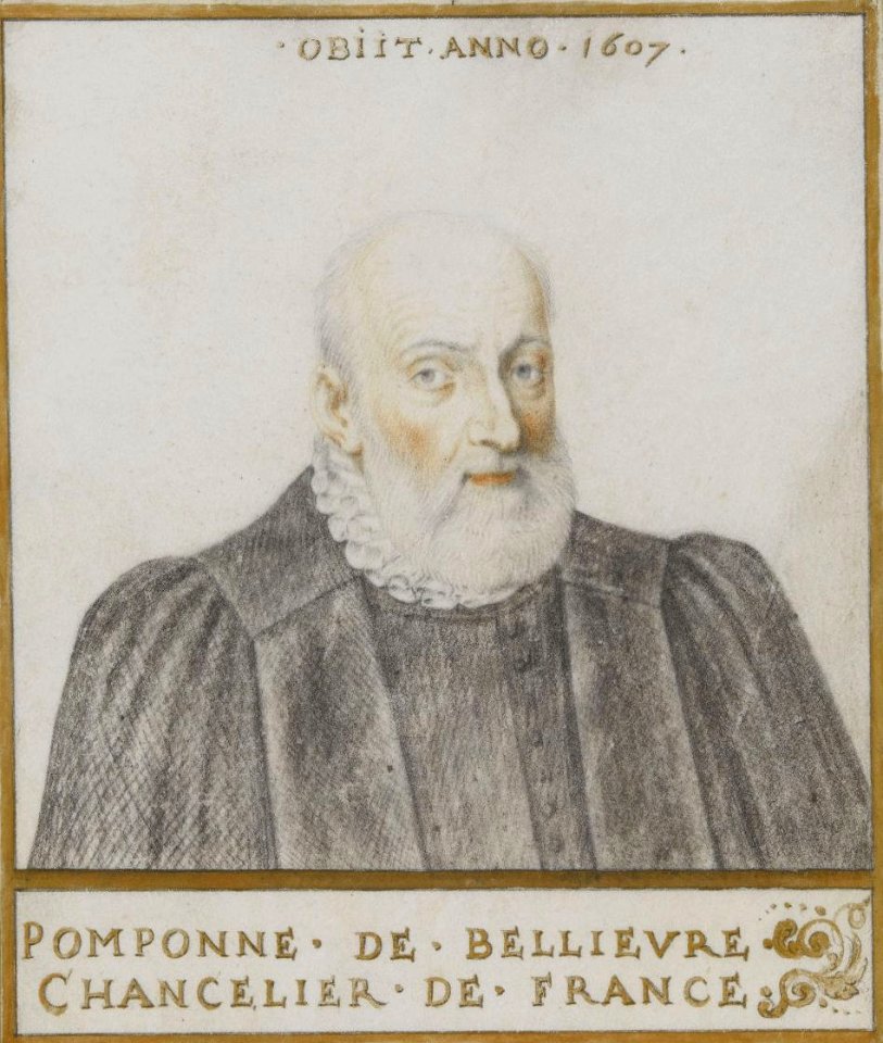 Henri Bellange (attribué à) - Pomponne de Bellièvre, chancelier de France
