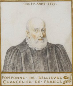 Henri Bellange (attribué à) - Pomponne de Bellièvre, chancelier de France
