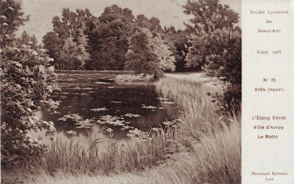 Henri Biva, 1908 Salon, Société Lyonnaise des Beaux-Arts, n. 75. Phototypie Sylvestre, Lyon