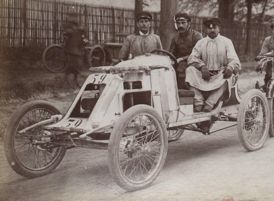 Henri Béconnais lors de la Coupe Gordon Bennett 1901