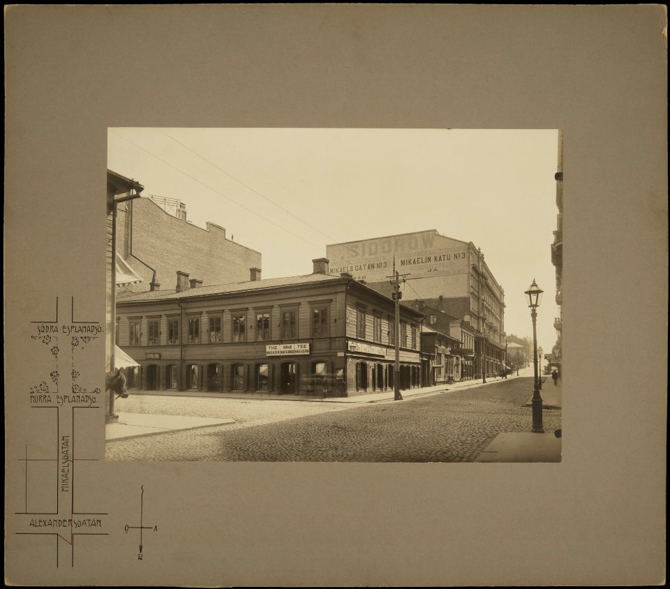 Helsinki 1895, Aleksanterinkatu 44. Mikonkatu 1, 3. - G16265 - hkm.HKMS000005-km0000m9zj