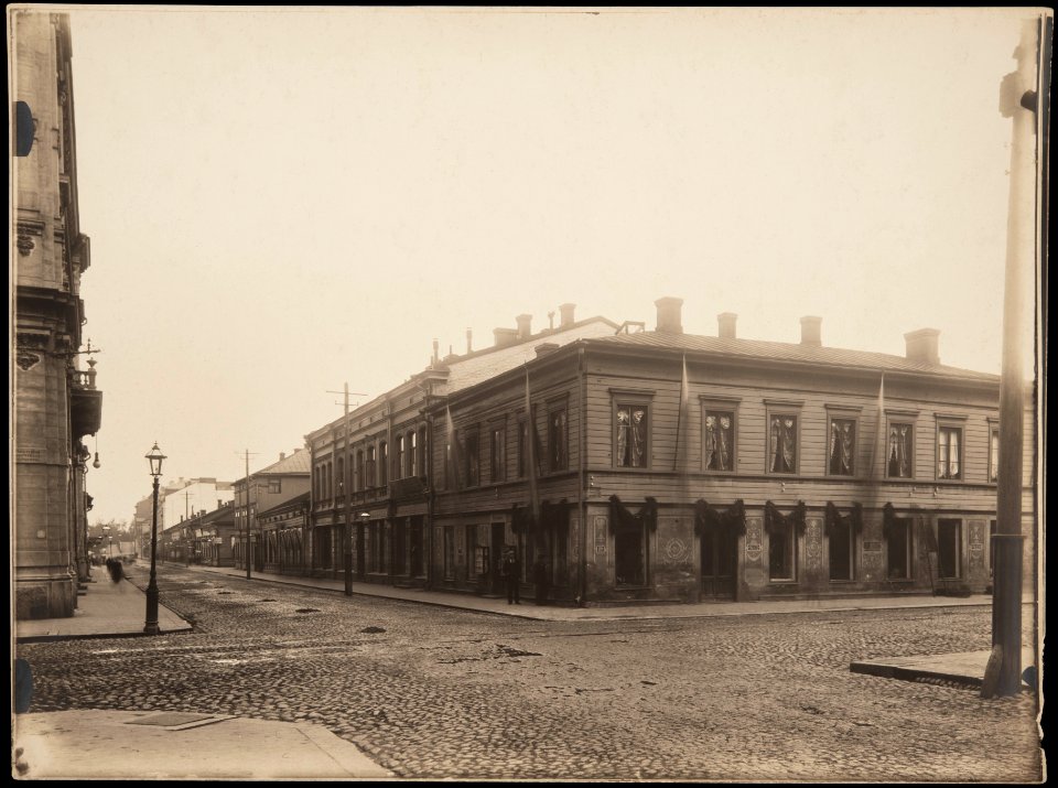 Helsinki 1897, Aleksanterinkatu 13, 15. Mikonkatu 5, 7, 9, 11. - G16116 - hkm.HKMS000005-km0000m8ff