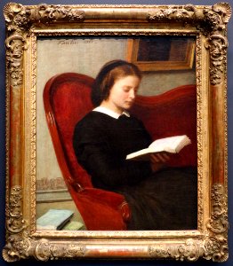 Henri fantin-latour, la lettrice, 1861