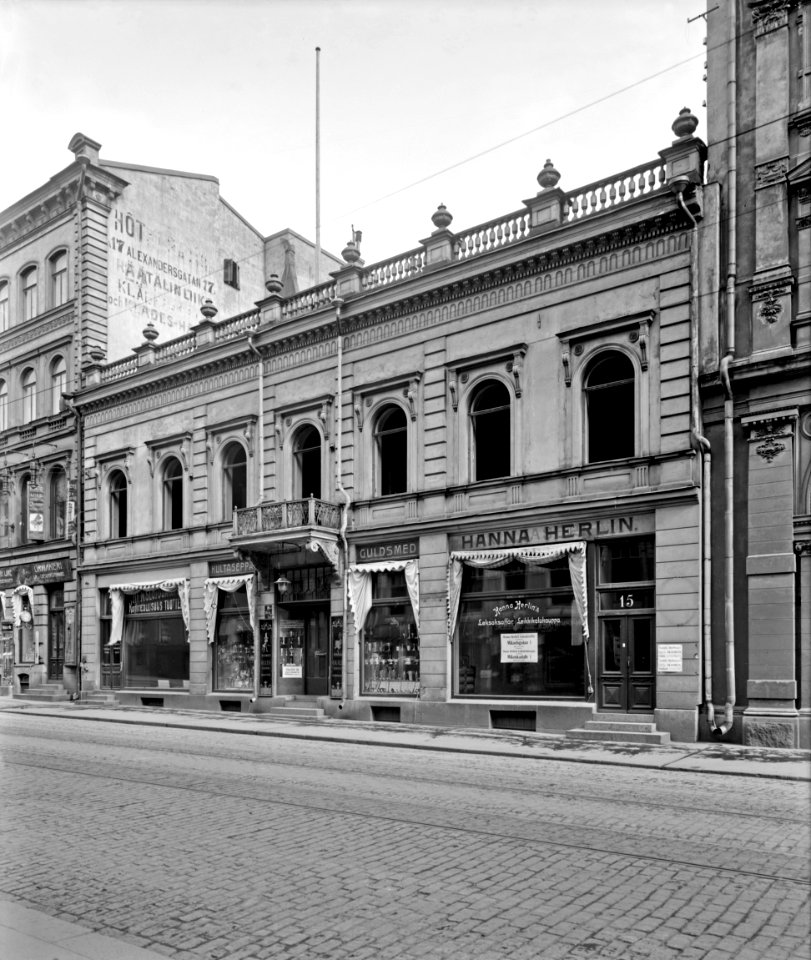 Helsinki 1913, Aleksanterinkatu 15, 17 - N895 (hkm.HKMS000005-km0000pdim)