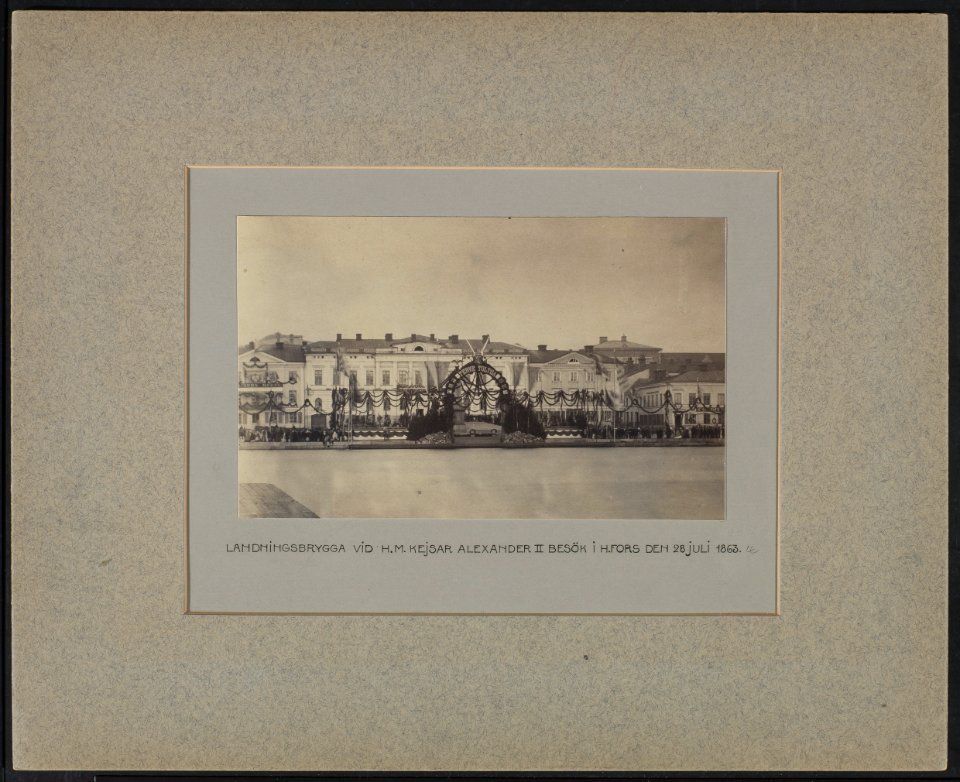 Helsinki 1863, Pohjoisesplanadi Kauppatori - G29658 - hkm.HKMS000005-km003748