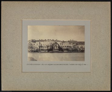 Helsinki 1863, Pohjoisesplanadi Kauppatori - G29658 - hkm.HKMS000005-km003748