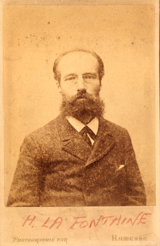 Henri La Fontaine, vers 1885