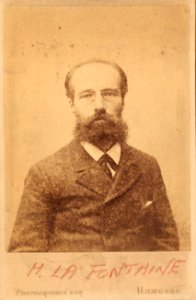 Henri La Fontaine, vers 1885