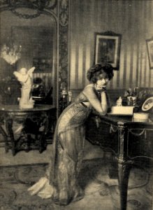 Henri Manuel - Eine Pariserin vor dem Besuch der Oper, 1910