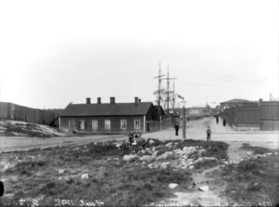 Helsinki 1892, Hietalahdenranta 1, 3, 5. Punavuorenkatu 23. Telakkakatu. Hietalahden laituri. Telakanpuistikko. - N1130 (hkm.HKMS000005-km0000mbkn)