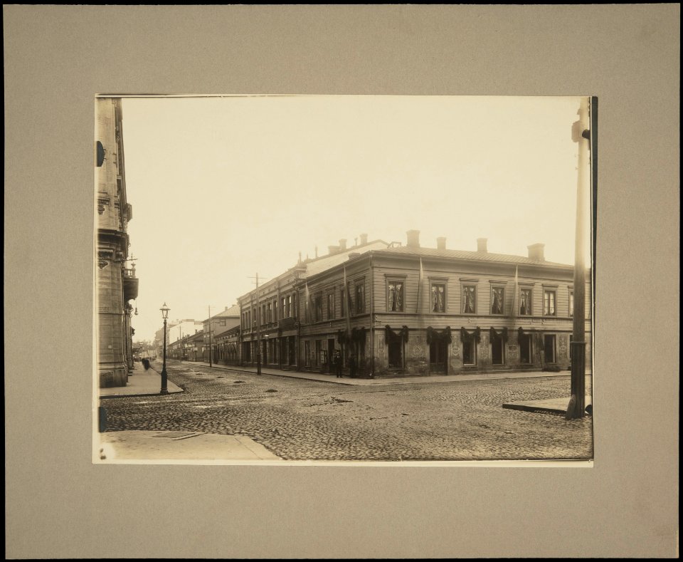 Helsinki 1897, Aleksanterinkatu 13, 15. Mikonkatu 5, 7, 9, 11. - G16165 - hkm.HKMS000005-km0000m8sj