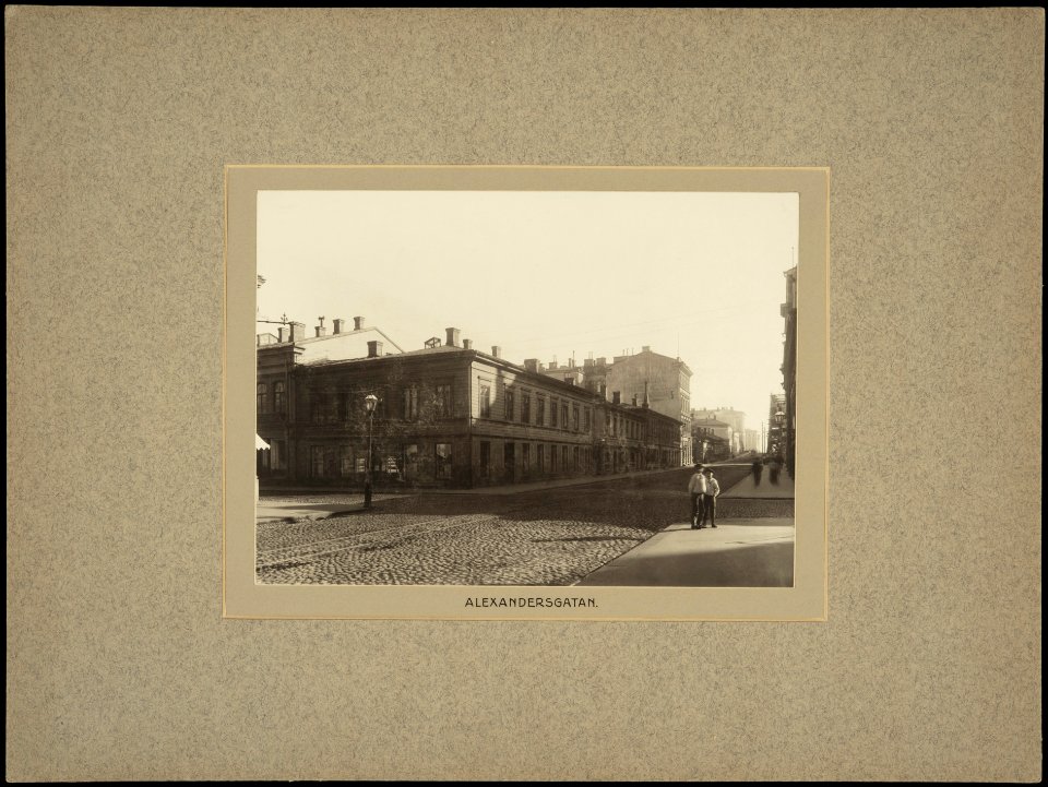 Helsinki 1897, Aleksanterinkatu 9, 11, 13. Mikonkatu 5. - G16167 - hkm.HKMS000005-km0000m8sr